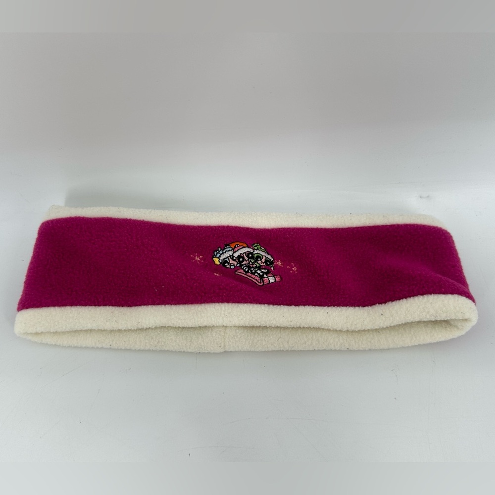 Powerpuff Girls Vtg Y2k Winter Fleece Headband Bubbles Blossom Buttercup Sled